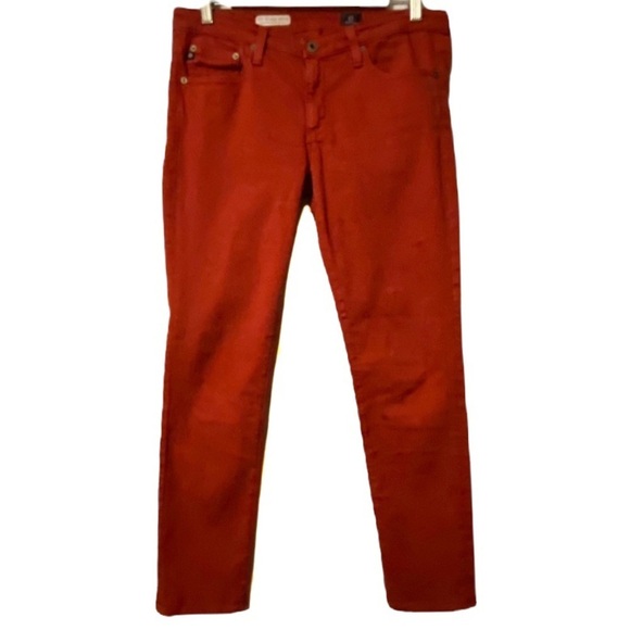 Adriano Goldschmied AG The Stevie Ankle Slim Straight Rust Jeans 29R - Picture 2 of 11